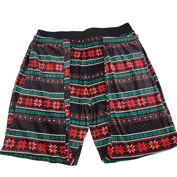 Secret Treasures Black Poinsettia Print Loungewear Joggers - Size Large NWT - Picture 3 of 14